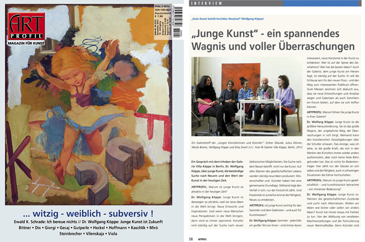 Interview ArtProfil - Cover