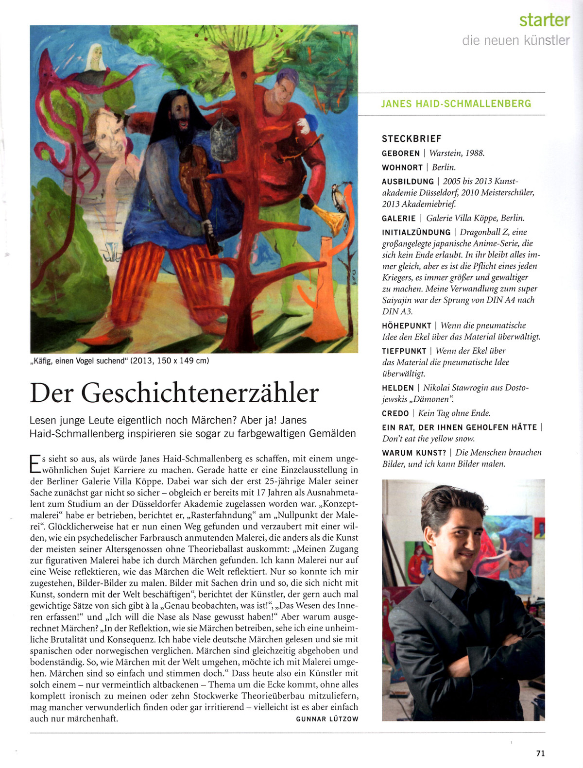 Janes Haid Schmallenberg in art - das Kunstmagazin