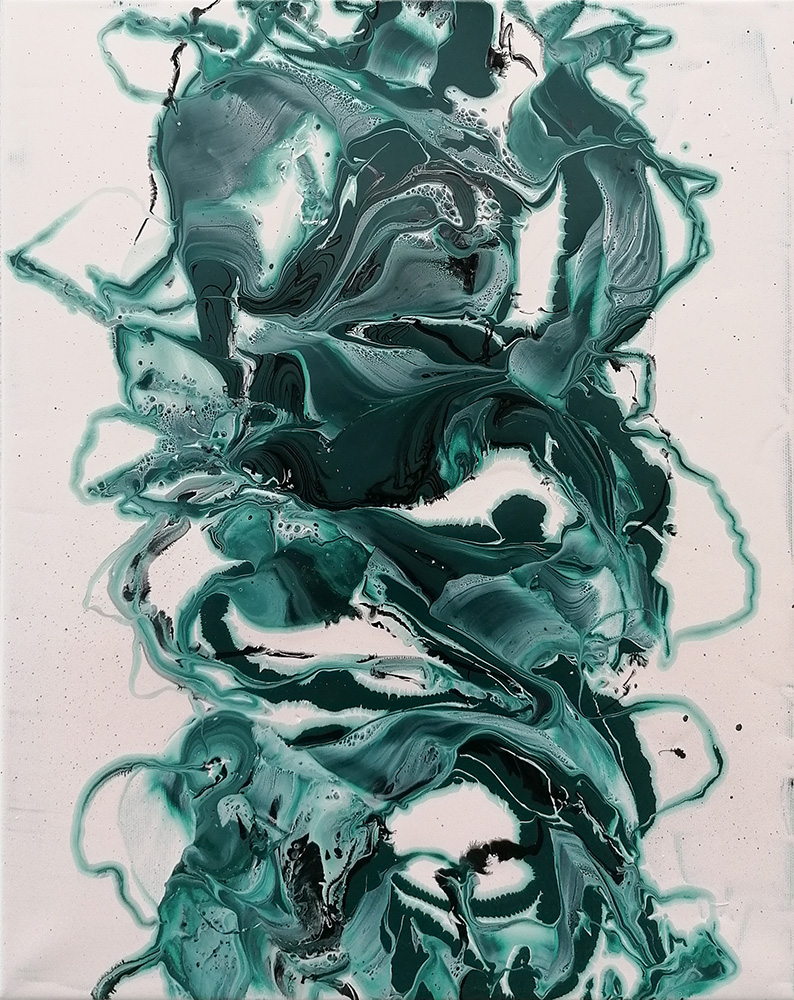 David Stegmann | O.T. – 2021, 50 x 40 cm, Acryl, Acryllack auf Leinwand
