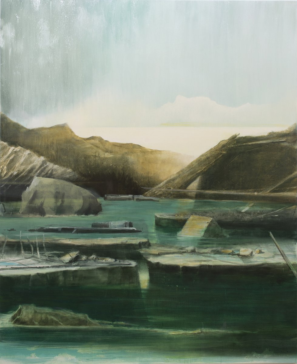 Thomas Ritz – OT, 2021, Pigment und Acrylharz auf Leinwand, 184 x 150 cm, Kat-Nr. 2021-1113